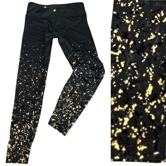 EUC Special Edition Lululemon Speed Wunder Tight Lunar New Year Black Gold sz 12 - Picture 1 of 16